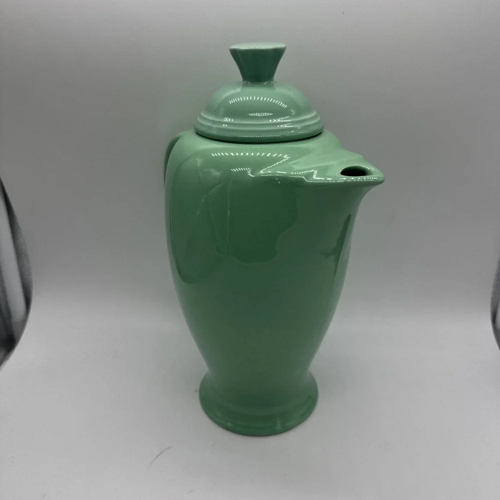 Fiesta Coffee Server Sea Mist With Lid Excellent Retired 36 Oz